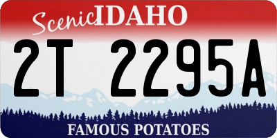 ID license plate 2T2295A