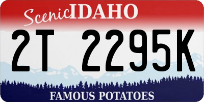 ID license plate 2T2295K