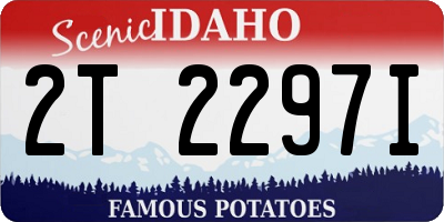 ID license plate 2T2297I