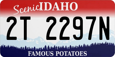 ID license plate 2T2297N