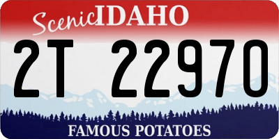 ID license plate 2T2297O