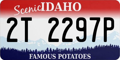 ID license plate 2T2297P