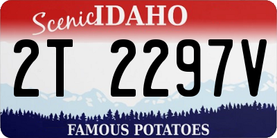 ID license plate 2T2297V
