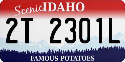 ID license plate 2T2301L