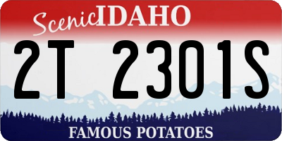 ID license plate 2T2301S