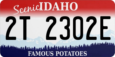 ID license plate 2T2302E