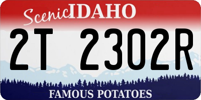 ID license plate 2T2302R