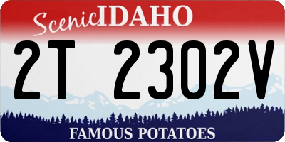 ID license plate 2T2302V