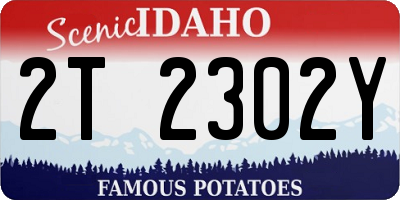ID license plate 2T2302Y