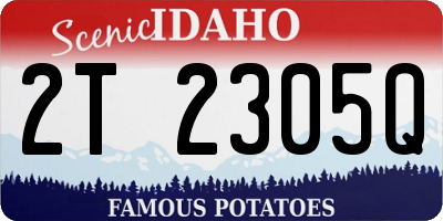 ID license plate 2T2305Q