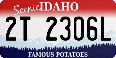 ID license plate 2T2306L