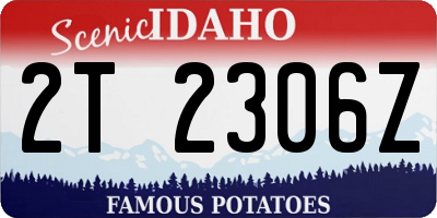 ID license plate 2T2306Z