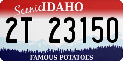 ID license plate 2T2315O