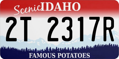 ID license plate 2T2317R