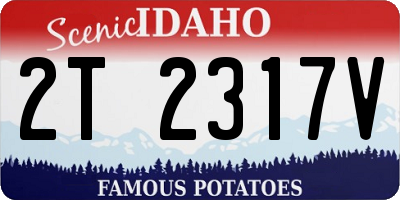 ID license plate 2T2317V