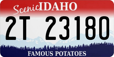 ID license plate 2T2318O