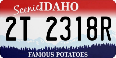 ID license plate 2T2318R