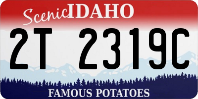 ID license plate 2T2319C