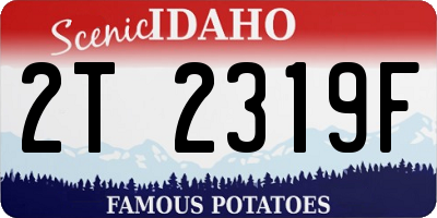 ID license plate 2T2319F