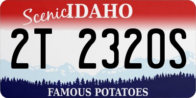 ID license plate 2T2320S
