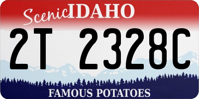 ID license plate 2T2328C