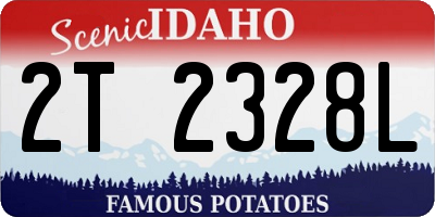 ID license plate 2T2328L