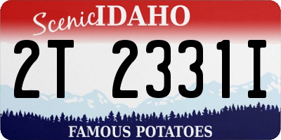 ID license plate 2T2331I