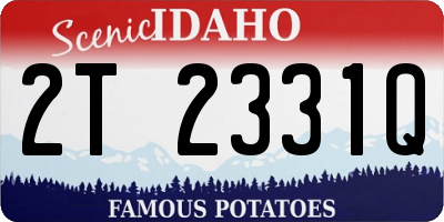 ID license plate 2T2331Q