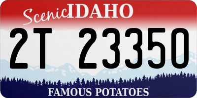 ID license plate 2T2335O