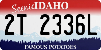 ID license plate 2T2336L