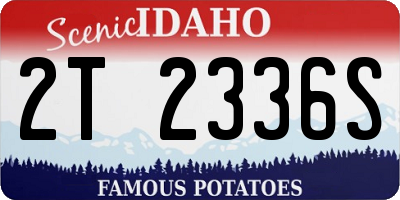 ID license plate 2T2336S
