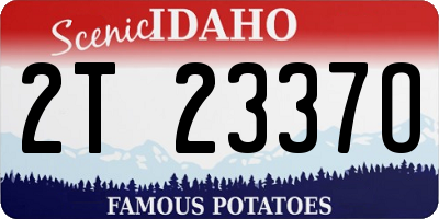 ID license plate 2T2337O