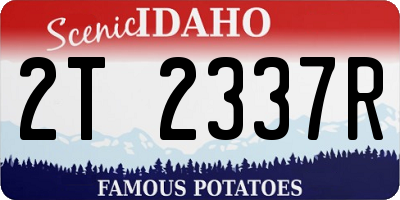 ID license plate 2T2337R