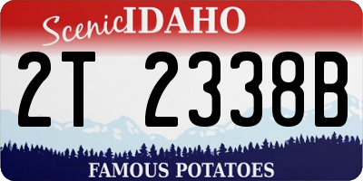 ID license plate 2T2338B
