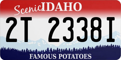ID license plate 2T2338I