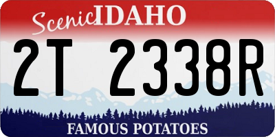 ID license plate 2T2338R