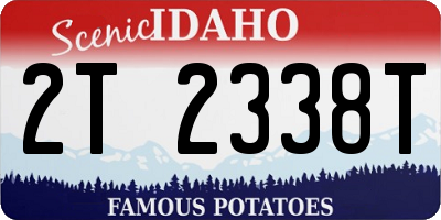 ID license plate 2T2338T