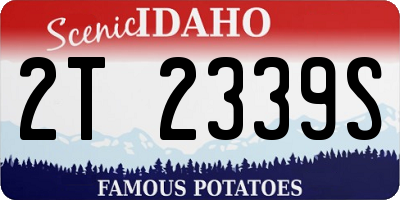 ID license plate 2T2339S