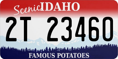 ID license plate 2T2346O