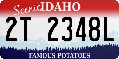 ID license plate 2T2348L