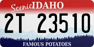 ID license plate 2T2351O