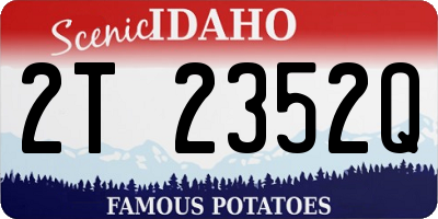 ID license plate 2T2352Q