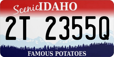 ID license plate 2T2355Q