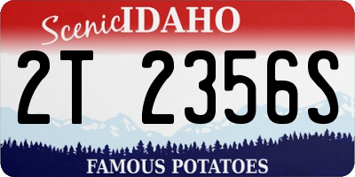 ID license plate 2T2356S