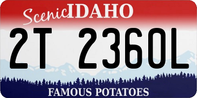 ID license plate 2T2360L
