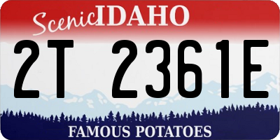 ID license plate 2T2361E