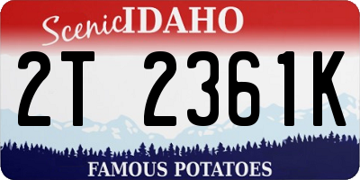 ID license plate 2T2361K
