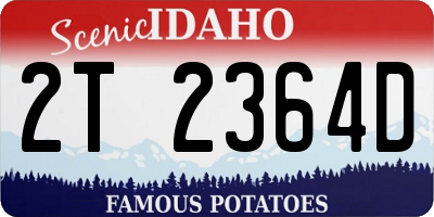 ID license plate 2T2364D