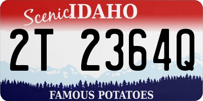 ID license plate 2T2364Q