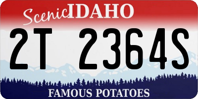 ID license plate 2T2364S